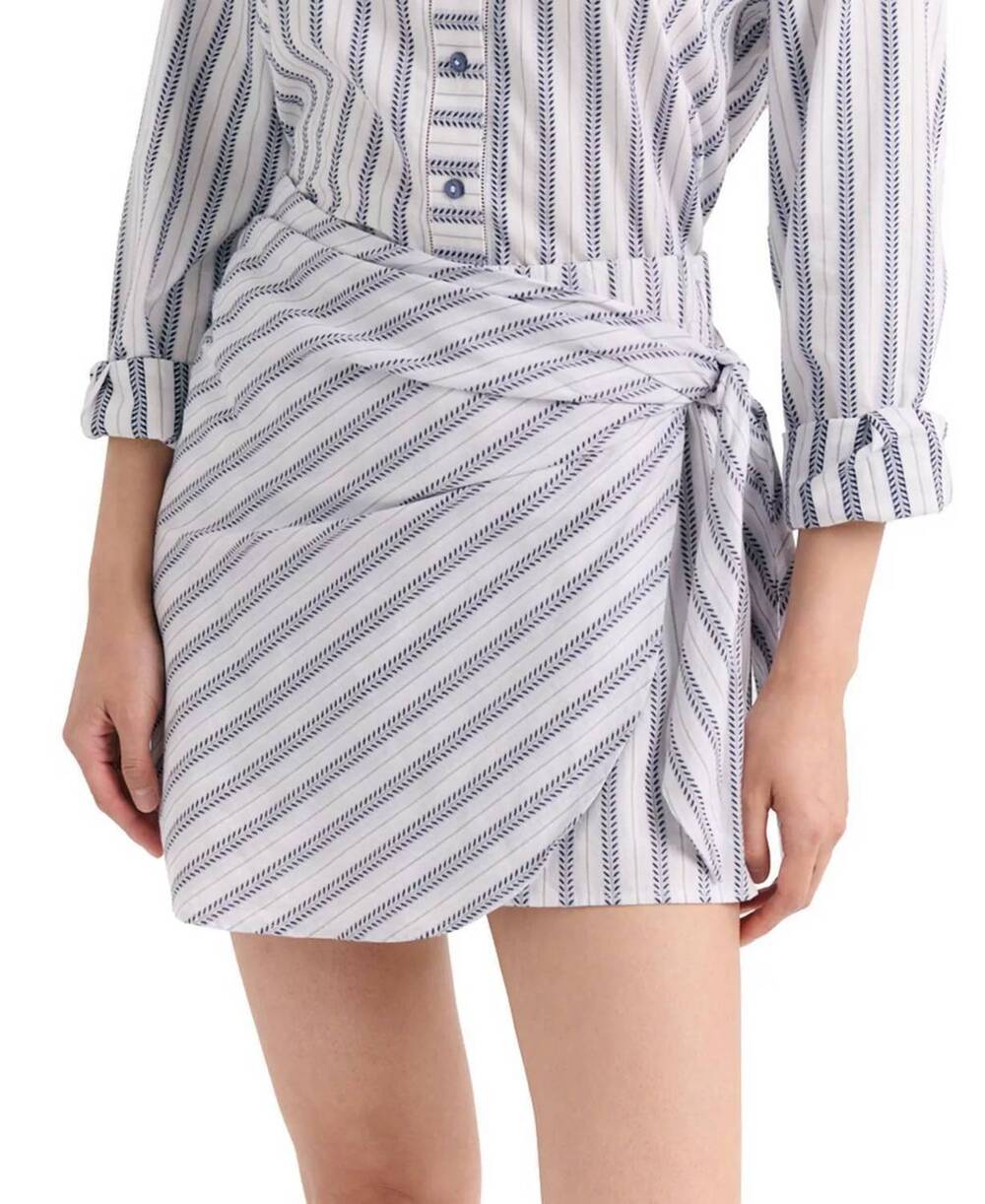 NEW CARTOLINA NANTUCKET maris mini skort in coastal indigo stripe